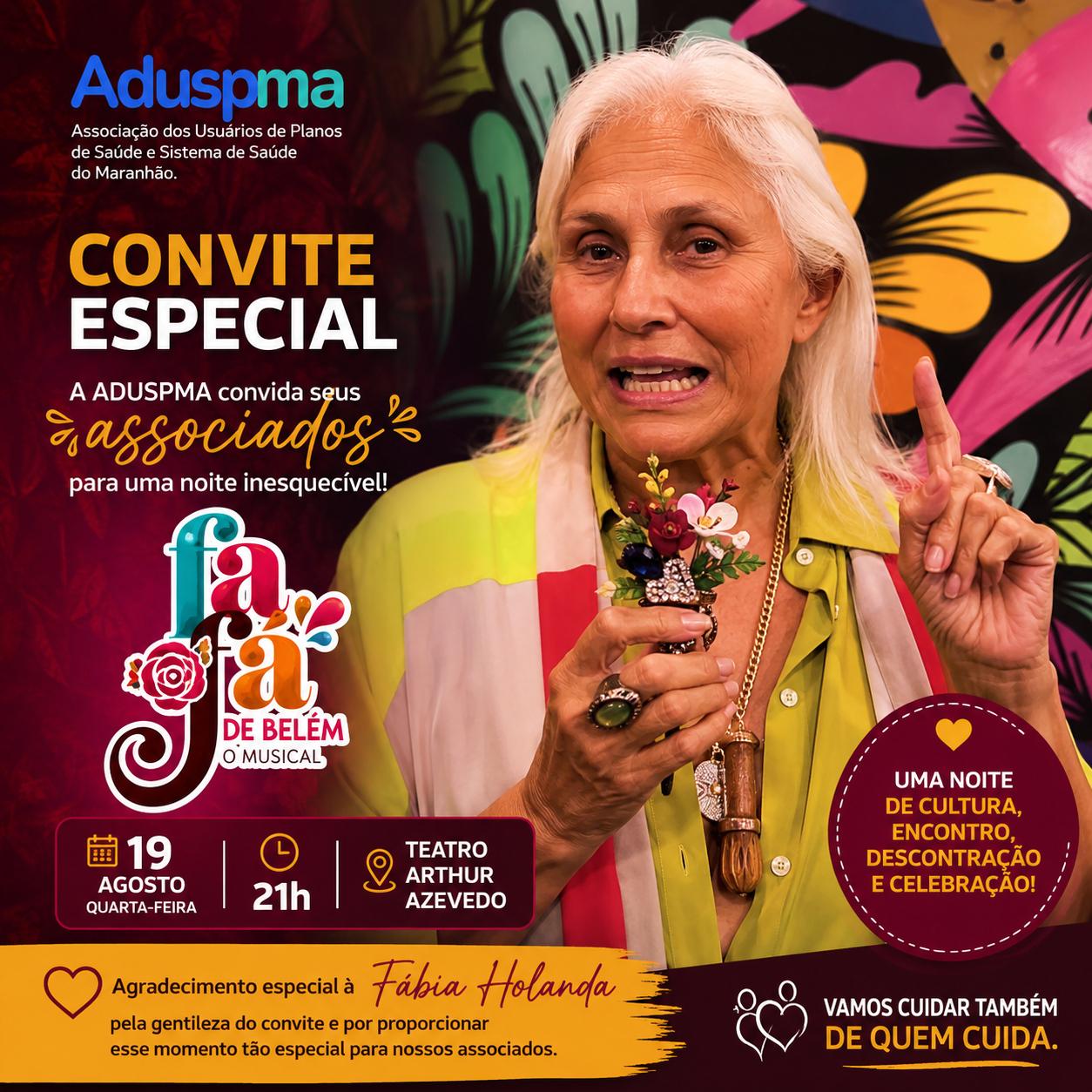 🎭✨ UM CONVITE ESPECIAL PARA OS ASSOCIADOS DA ADUSPMA